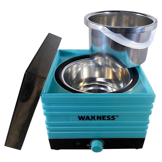 Waxness W-CUBE Professional Wax Heater – Teal, 1 lb Capacity, Adjustable temperature, 100W, for Professional Use