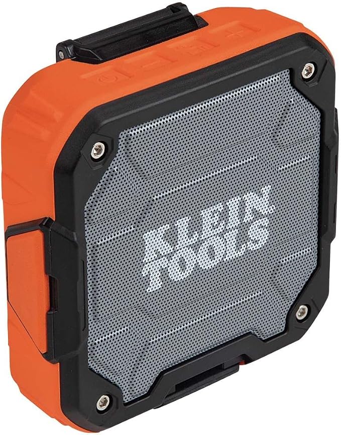 Klein Tools Bluetooth Speaker with Magnetic Strip and Hook Adjustable Length Stubby Screwdriver