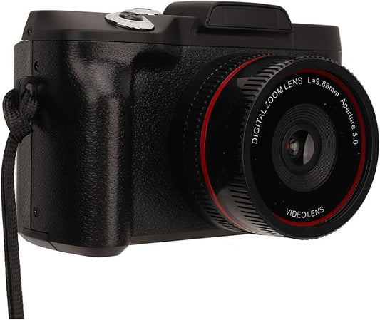 1080P Digital Camera for Photography and Video, 16MP 16X Digital Zoom 2.4 inch 180° Flip Screen Vlogging Camera, Compact Travel Camera Support up to 128G Memory Card for Beginners