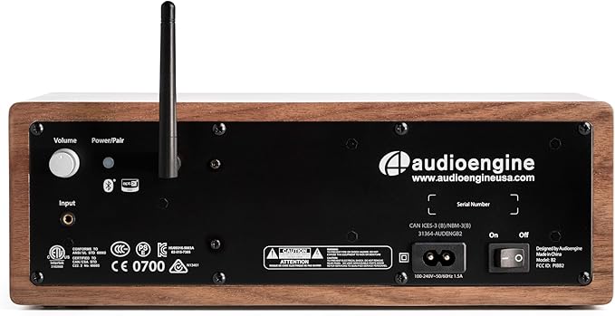 Audioengine All in One A2+ (B2) Portable Wireless Speaker - Audio with Lossless aptX Bluetooth and Analog Audio Input for Phone, Tablet, and Computers