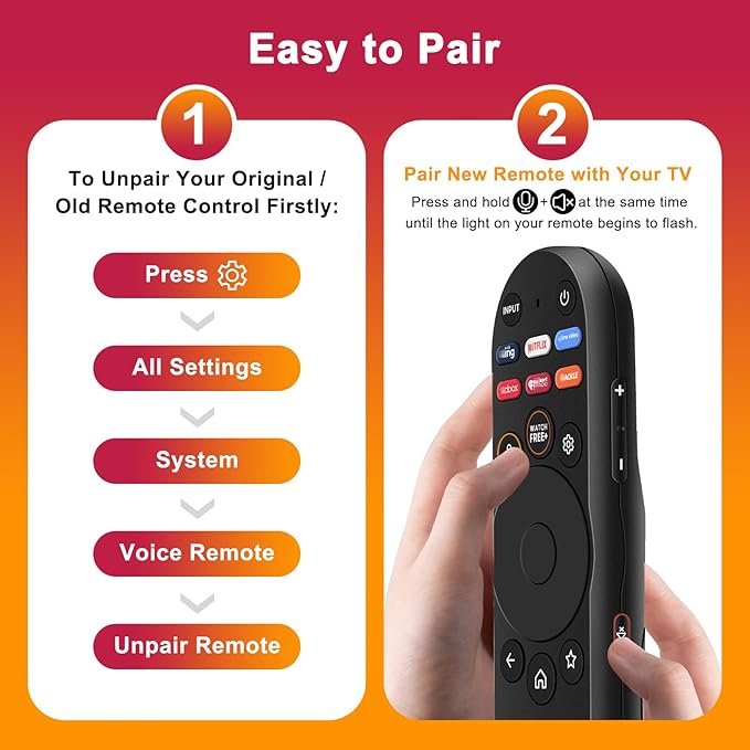Voice Remote Control Compatible with Vizio Smart TV,XRT270 Replacement Remote for Vizio FHD 4K Quantum D/P/M/V-Series Smart TV