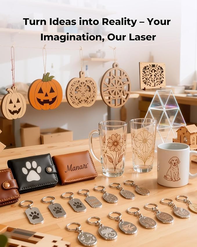ACMER S1 3500mW Laser Engraver Machine, Higher Accuracy Lazer Cutter and Engraving Machine with Working Area 130x130mm,0.04mm Laser Spot Engraving Machines & Tools For Wood Metal, Leather