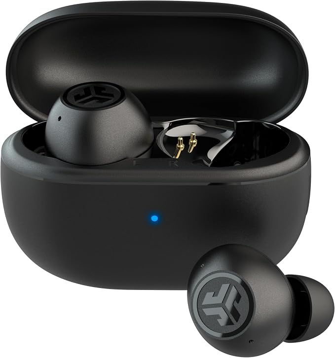JLab Go Pop ANC, True Wireless Earbuds, Active Noise Cancelling, Bluetooth Earbuds with Charging Case, Black