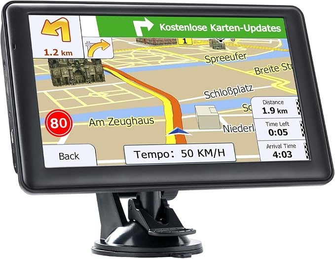 OHREX GPS Navigator for Car, Truck GPS Commercial Drivers 2026, Lifetime Free Maps Updates, with 7 inch Touchscreen, Spoken Driver Alerts, Custom Truck Routing