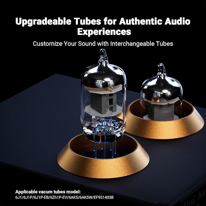 Fosi Audio Box X2 Phono Preamp, Mini Stereo Audio Hi-Fi Preamplifier with Gain Gear, Pre-Amplifier for MM Turntable Phonograph and Record Player, with DC 12V Power Supply