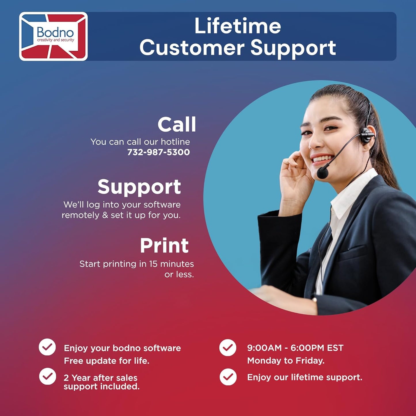 Bodno Magicard Pronto ID Card Printer & Complete Supplies Package ID Software and Camera - Bronze Edition