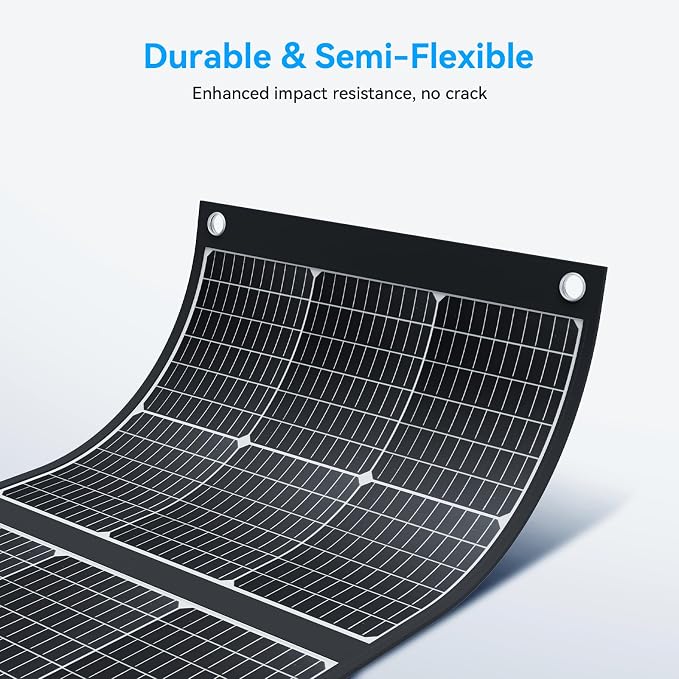 Ecosonique 300W Portable Foldable Solar Panel 40V MC4 for Power Stations | Lightweight Solar Suitcase with Kickstands, Multi-Output for Solar Generators, RVs, Camping, and Outdoor Use
