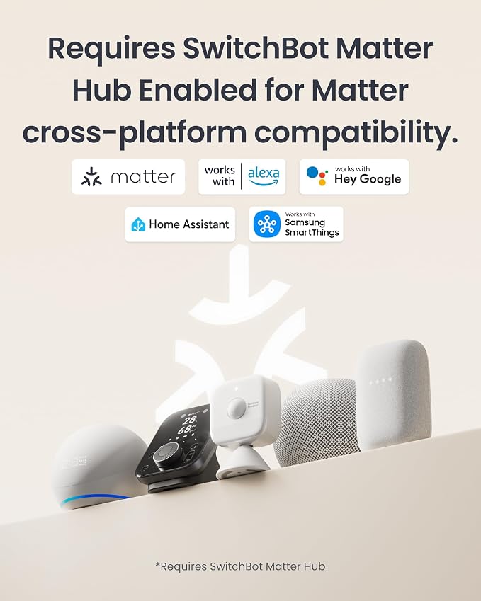 SwitchBot Smart mmWave Radar Motion Sensor, Bluetooth Presence Sensor with Dynamic Detection & Zone Positioning, Compatible with Alexa, HomeKit & Apple Home (Presence Sensor*1)