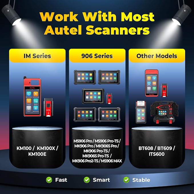 Autel MaxiVCI V200 VCI200 Wireless OBD2 Connector Adapter, VCI 200 OBD2 Diagnostic Dongle, Work w/MaxiSys Scanner MS906 PRO MS906MAX MS906 PRO-TS KM100 BT608 BT609 ITS600 MK906 PRO TS