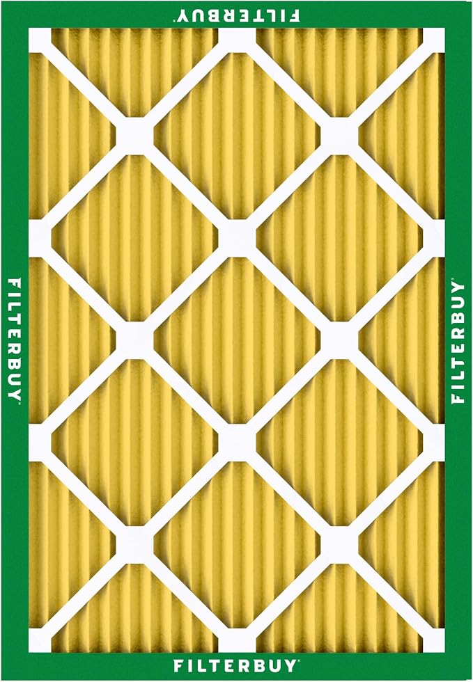 Filterbuy 16.5x21.5x1 Air Filter MERV 11 Superior Pet & Allergy Defense (3-Pack), Electrostatic Pleated HVAC AC Furnace Filters Replacement for Bryant and Carrier (Actual Size: 16.50 x 21.50 x 0.75)
