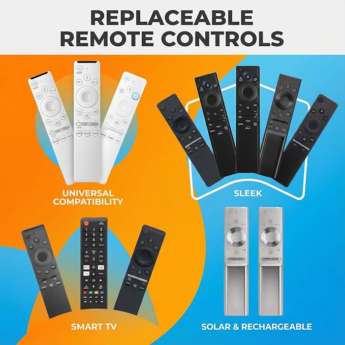 for Samsung TV Remote BN59-01385A, Compatible with Samsung Smart TV 2019-2025,Solar Charging Voice Remote, USB-C Rechargeable