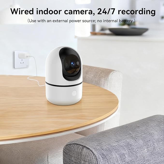GBIUT Indoor Camera 5G&2.4G WiFi Cameras for Home Security Instant 911 Alert, 360° Pan/Tilt Baby Monitor/Dog/Pet Camera AI Motion Detection Night Vision, Speaker, US Cloud Storage (2-Pack)