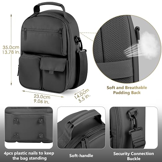 FOREGOER Carrying Case for Meta Quest 3/Quest 3S/Oculus Quest 2, Hard Travel Storage Case Compatible with Oculus Quest 3 Headset, Quest Pro, Touch Controllers Accessories, VR All-in-One Gaming Headset