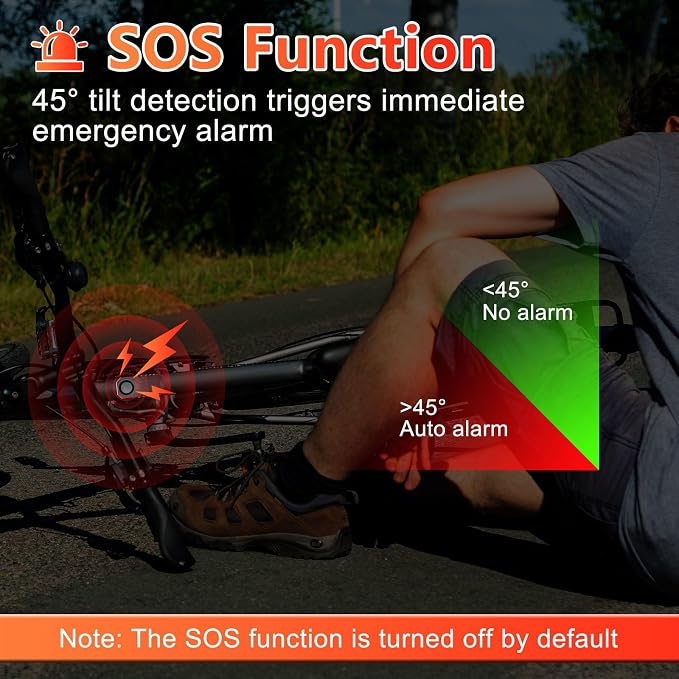 Bike Alarms,Bike Alarm Anti Theft, Bicycle Alarms with Remote,113dB Super Loud Bicycle Vibration Motion Sensor Siren Anti Theft Security System IP65 Waterproof