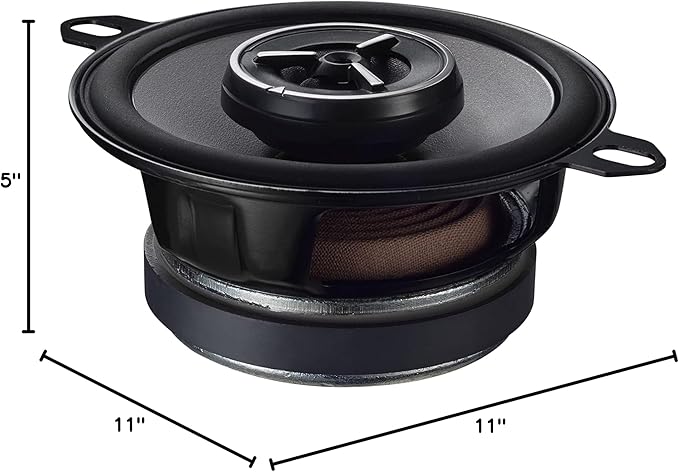 Kenwood eXcelon KFC-X3C 3.5-Inch Mid Range Car Speaker with Silk Balanced Dome Tweeters for Chrysler/Toyota/Others, 120 Watts Max Power (Pair)