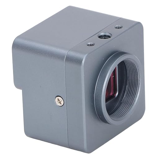 USB Microscope Camera, 4K 8MP Digital Electronic Eyepiece with 0.5X Zoom Lens for Industrial and Hobbyist Use Aluminum Alloy