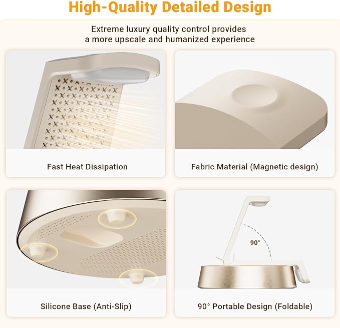 Alarm Clock with Wireless Charging Station, Clock for Bedroom with Night Light Bluetooth Speaker, Wireless Charger Dock Station for iPhone 17 16 15 14 13 12 Pro Max, Apple Watch 11, AirPods 3 (Beige)