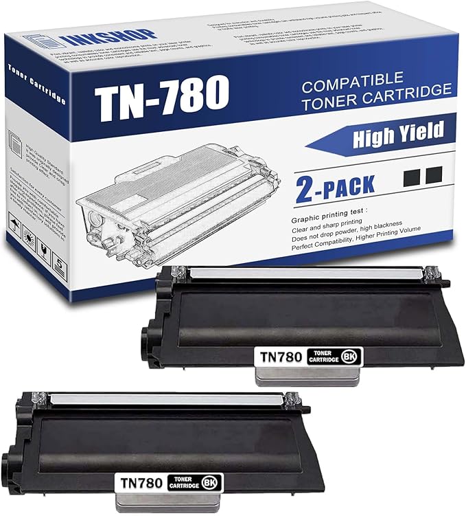 TN780 Compatible TN-780 Black Super High Yield Toner Cartridge Replacement for Brother TN-780 MFC-8950DW HL-6180DW HL-6180DWT MFC-8950DWT Toner.(2 Pack)
