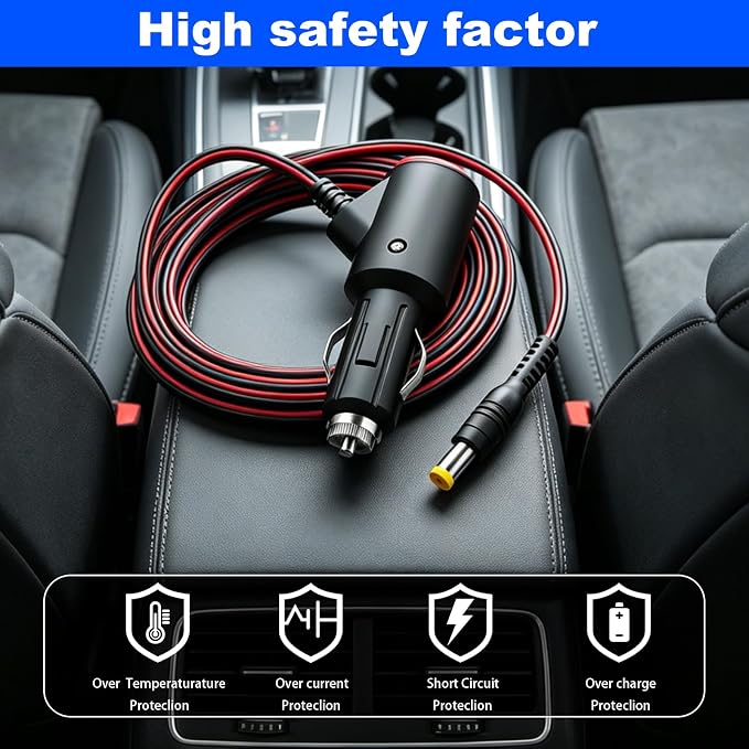 Car Charger for Inogen Portable Oxygen Concentrator Compatible with Inogen One G1 G2 G3 G4 G5 ADP-120RH BA-301 BA-302 BA-303 Concentrator Power Adapter Cord