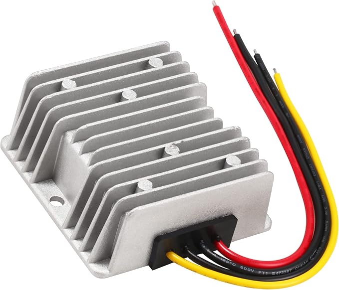 DC/DC 8V-40V Step Up Step Down to 13.8V 10A 138W, Boost Converter Voltage Regulator, Power Adapter Voltage Booster, Reducer Waterproof Module Transformer for Golf Cart Club Car Truck Vehicle