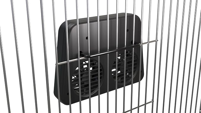 Push Industries 901.901 Vortex Kennel & Crate Fan Powered by 120V or Inc. Rechargable Battery - Multi Speed (Standard - 2 Pack)
