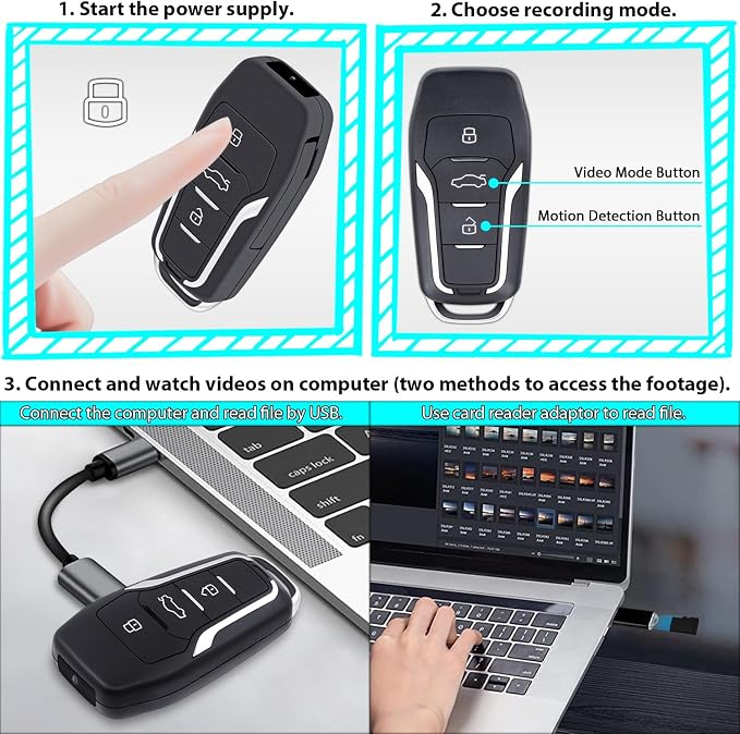 Mini Video Camera, 1080P Portable Surveillance Camera with Motion Detection Home Security Camera for Outdoor Home and Office (64, GB)
