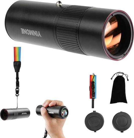 2026 New ED+LAK 12X33 Handheld Monocular Telescope Waterproof with Phone Adapter,PXA&FMC&BAK4 Lens,Ultra Clear High Power Pocket Small Compact Monocular for Kids&Adults Travel Birdwatching Hiking
