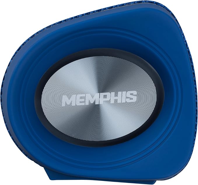 Memphis MFLOWBTB Flow - Wireless Bluetooth & AUX Speaker, IPX7 Water Resistance, Blue