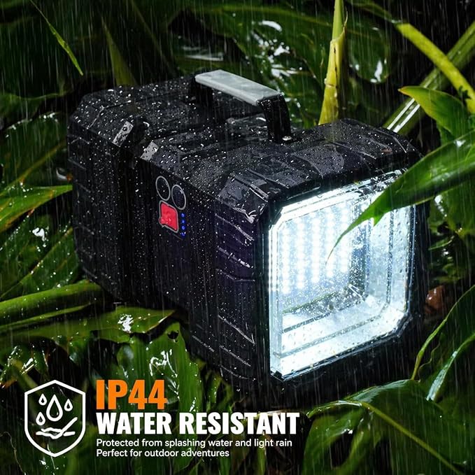 AlpsWolf Rechargeable Flashlight, LED Spotlight Flashlight 10000 Capacity 1200LM 20h Ultra-Long Standby 3+4 Lights Modes Camping Flashlight Waterproof with USB Output as a Power Bank