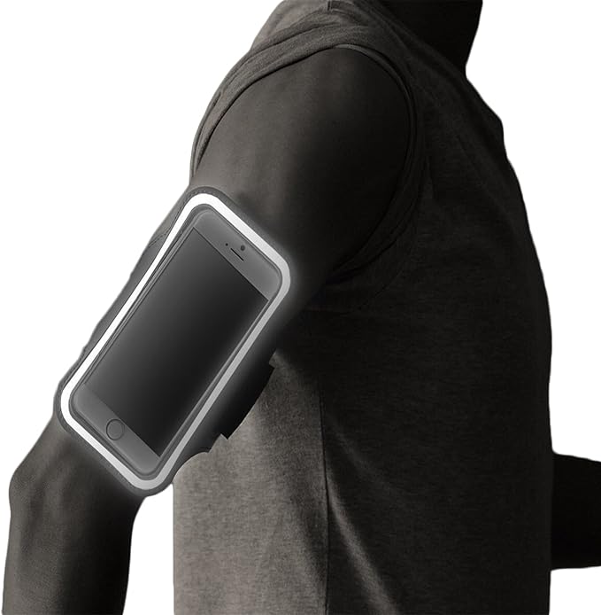 RevereSport Compatible iPhone 12 Waterproof Running Armband with Extra Pockets for Keys, Cash and Credit Cards. Phone Arm Holder for Sports, Gym Workouts and Exercise