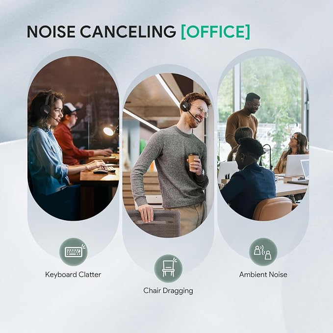 Yealink BH70 Mono Wireless Headset with AI Microphone Sound Isolation for WFH Open Office Worker, 35h Talking, Native Bluetooth Certified via Microsoft Teams, Compatible with Cisco Zoom Google, USB-A