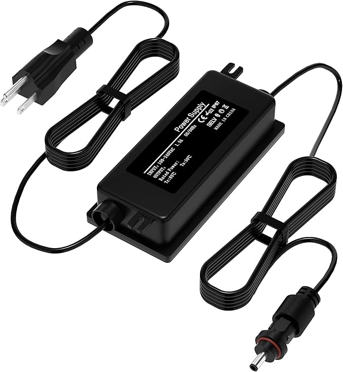 36V 3A Waterproof Power Supply for Govee Permanent Outdoor Lights,Compatible with Govee H706A H706B H706C Permanent Outdoor Lights Power Adapter Cord(Black)
