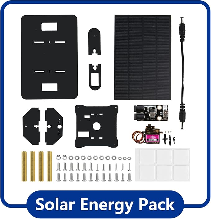 ACEBOTT Smart Car kit Functions STEM Coding for Ages 16+ Solar Energy Expansion Pack(Without Car)-Solar Panel Pack Solar Module Durable Outdoor Solar Charger