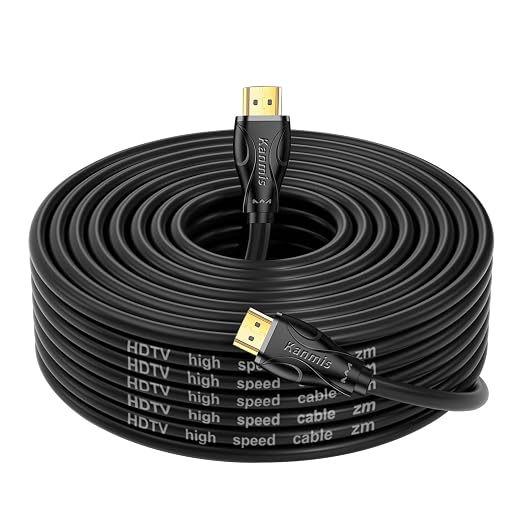 4K HDMI Cable 50ft, High Speed 2.0 Cables &4K@60Hz 2K 1080P, High Speed Gold Plated Connectors hdmi Cord, Compatible with PlayStation Arc PS3 PS4 PC HDTV