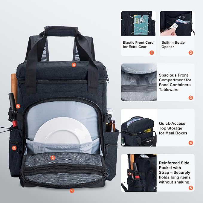 Backpack Coolers Insulated Leak Proof 38cans Soft Insulated Cooler Backpack for Women Men 12 Hours Cooling for Camping Hiking Beach Picnic