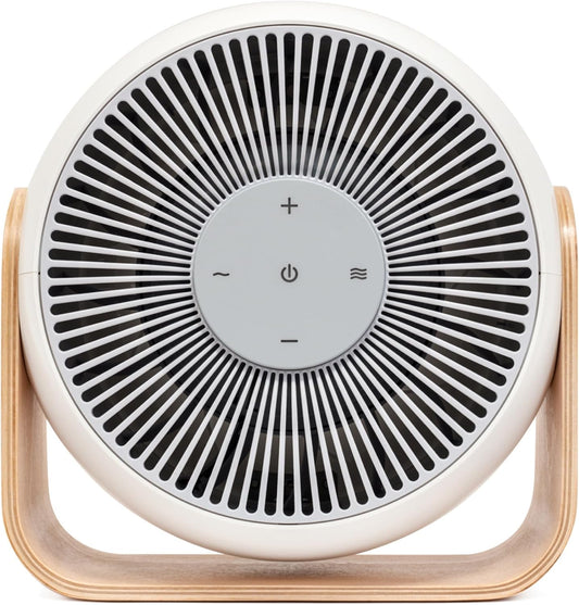 SNOOZ Breez 2-in-1 Smart Bedroom Table Fan & White Noise Machine - Smooth, Powerful Air - Adjustable White Noise - Remote Control, Scheduling, & Smart Features via App