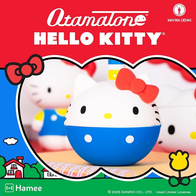 Otamatone Classic Hello Kitty – Officially Licensed Sanrio Electronic Musical Instrument, Portable Synthesizer Toy from Japan by Maywa Denki, Fun Gift for Kids Teens Adults
