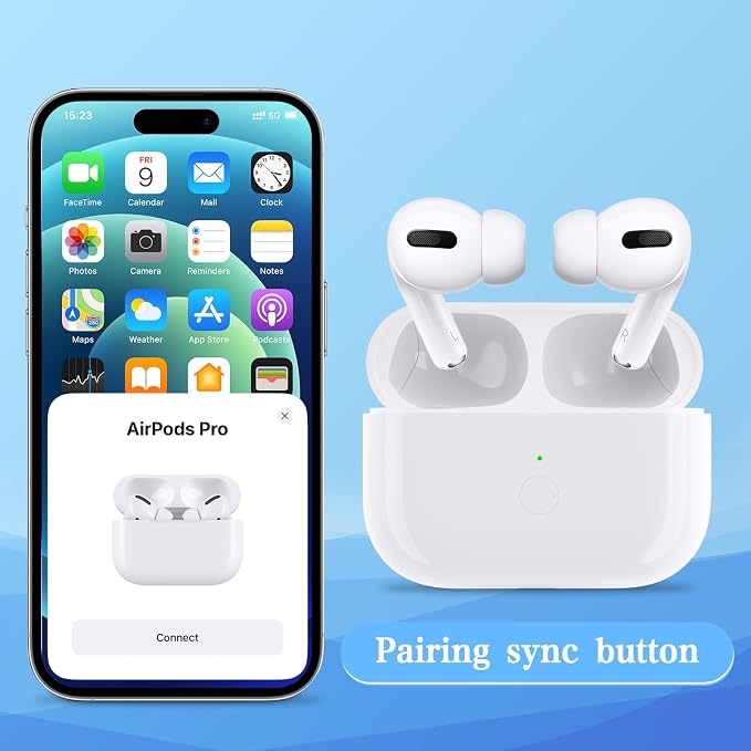 Wireless Charging Case Compatible for Airpod Pro 1st 2nd Charger case with Type-C Charging Port Replacement for Airpod Pro 1st / 2nd Charging case Support Wireless (2.82”(Airpod pro 2 Type-C)