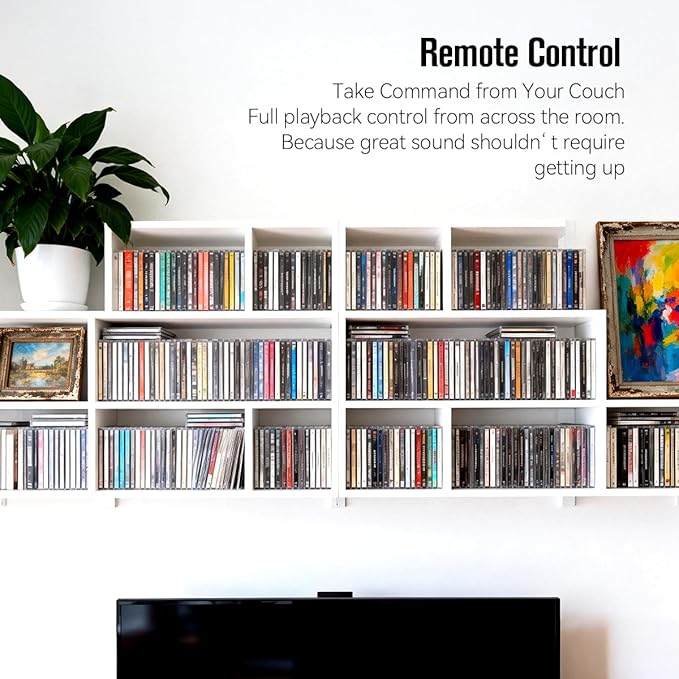 Retro Bluetooth CD Player Looks Like a Record Player, 3000mAh Rechargeable Battery for 3-4Hours Playback, CDplayer with Remote, USB/AUX, Dual Speakers