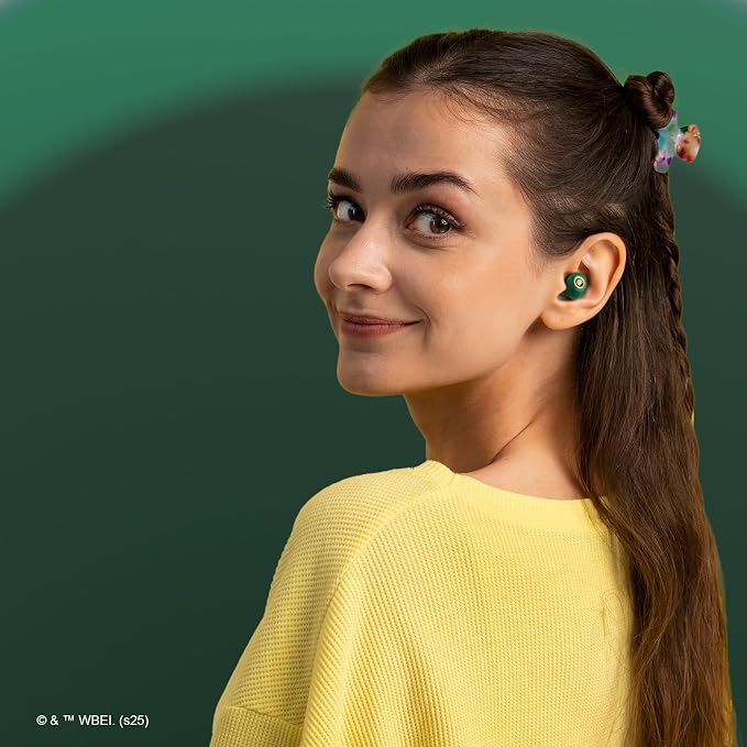 iJoy Harry Potter Slytherin Wireless Bluetooth Earbuds with Charging Case, Built-in Mic, 30 Hr Playtime, Officially Licensed | Harry Potter Gifts for Women, Men, Teens, Kids & All Fans of Slytherin