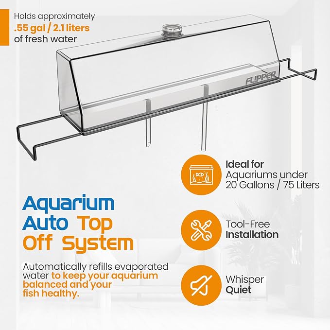 Flipper Aquarium Auto Top Off System ATO Water Level Maintainer for Fresh and Salt Water Aquarium Tanks