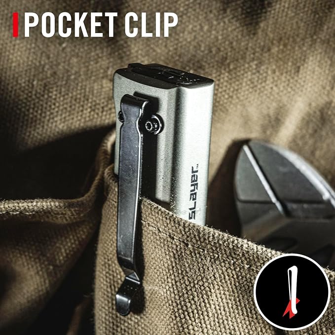 Coast Slayer RED 1000 Lumen USB-C Rechargeable LED Flashlight with Red Mode, Spot/Flood, Memory Mode and Pocket Clip