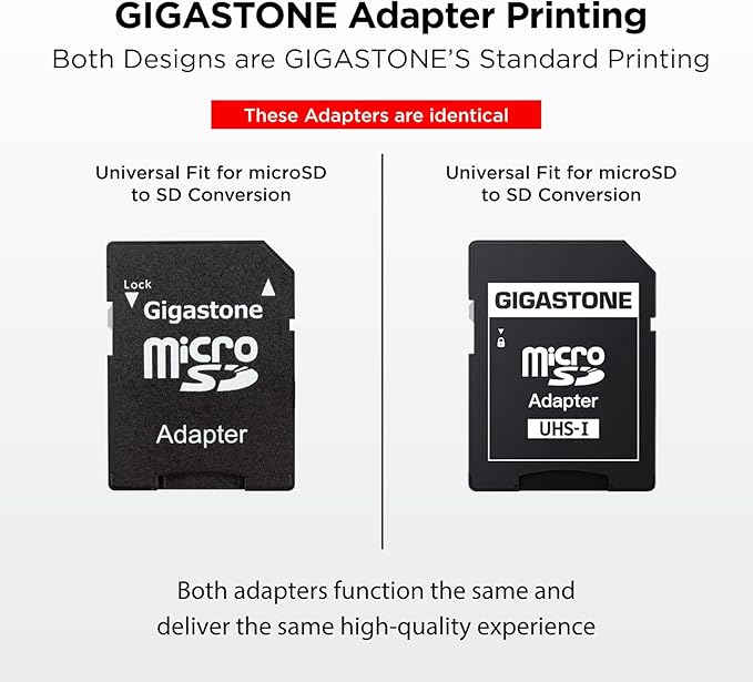GIGASTONE 8GB 100-Pack Micro SD Card, Full HD Video, Surveillance Security Cam Action Camera Drone, 80MB/s Micro SDHC Class 10