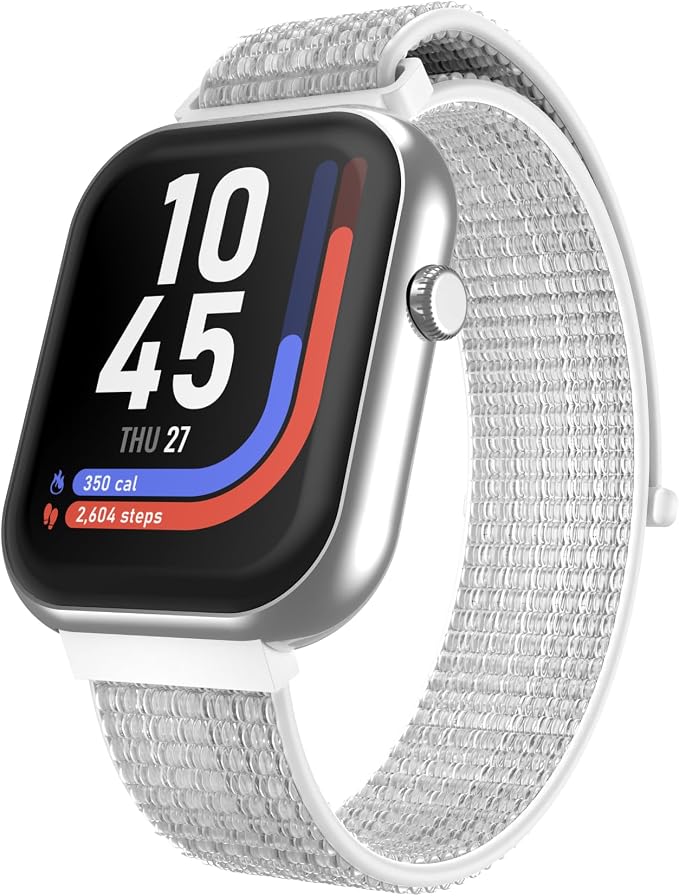iTouch AIR 5 Smartwatch, 1.85" AMOLED Display, Bluetooth Calling, 100+ Sports Modes, Heart Rate, SpO2, Sleep & Stress Tracking, Water Resistant, 7-Day Battery Life, for Android & iPhone