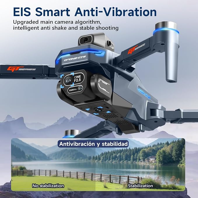 AXNEN Mini Drones with HD Camera for Adults,RC Drone with Screen On Remote Controller for Beginners and Teens,Brushless Motors,2 Batteries,Carrying Case,Foldable Quadcopter for Auto Return,Follow Me,Waypoints