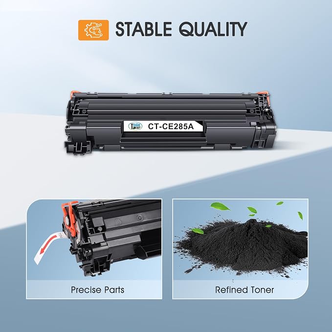 85A CE285A Black Toner Cartridge P1102W M1212NF MFP Compatible Replacement for HP 85A CE285A CE285 LaserJet P1102W M1212nf MFP 1102W P1100 P1102 P1102whp M1132 M1210 M1130 M1217nfw Printer Ink 2 Pack