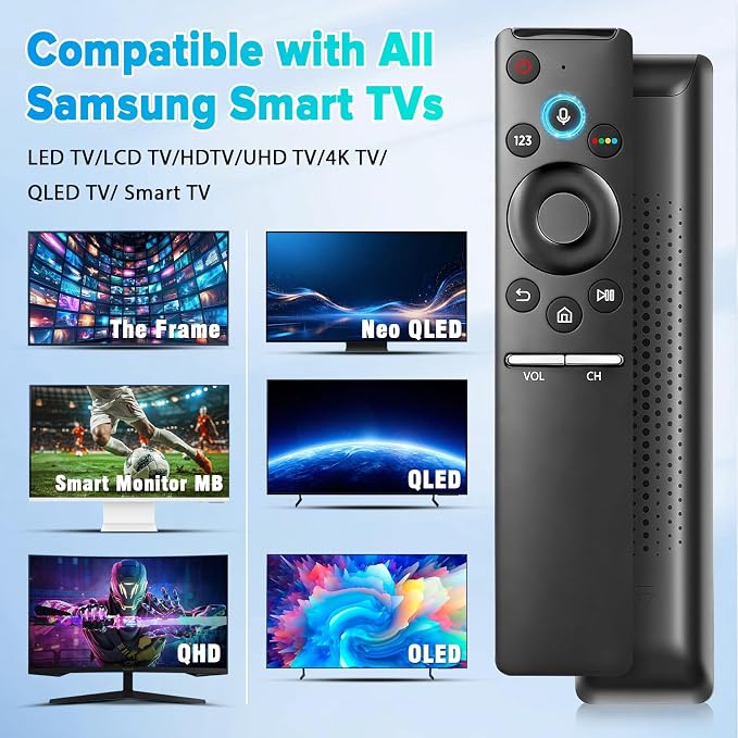 BN59-01266A BN59-01241A RMCSPM1AP1 BN59-01292A Replaced Voice Remote fit for Samsung Smart TV UN65MU6500FXZA