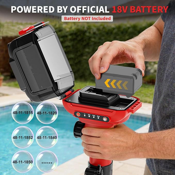 Stick Water Transfer Pump Compatible For Milwaukee 18V Battery(NO Battery), 800GPH Cordless Portable Water Transfer Pump With Detachable Rod, 37" Hose For Garden Fountain Boat Livestock Tank