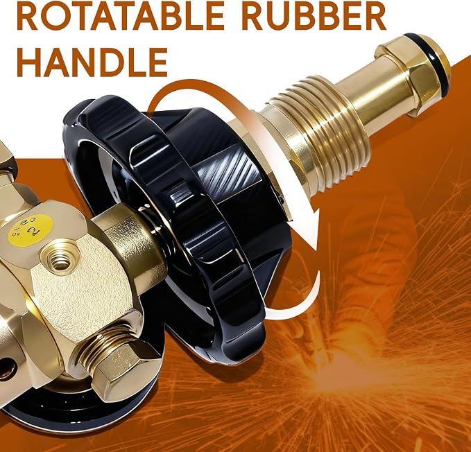 Helium Latex Balloon Filler Air Flow Inflator Regulator 0-3000 PSI with Gauge for CGA580 Tank Valve, Balloon Helium Tank Regulator Filler Valve