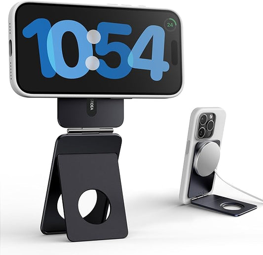1ST IDEA Magnetic Tripod for iPhone, Aluminium Phone Tripod Stand Compatible with Magsafe iPhone 17/16/15/14/13/12 Series, Foldable Strong Magnetic Phone Stand & Travel Essentials Accessories